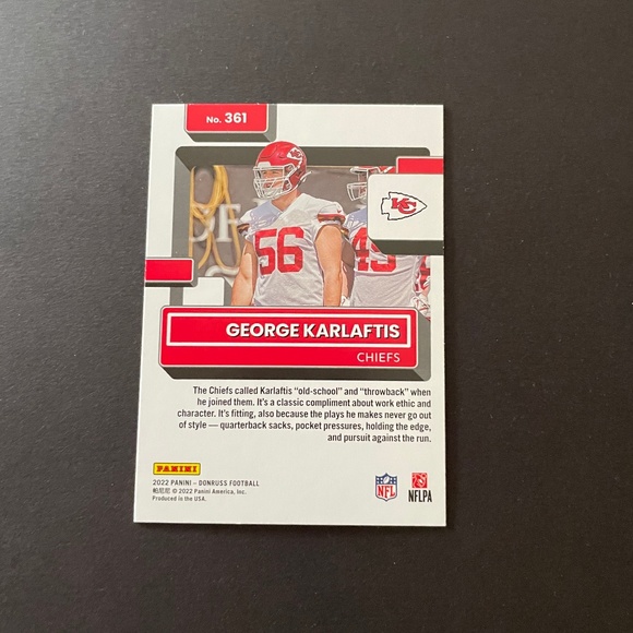 George Karlaftis:Kansas City Chiefs, Defensive End 2022 Rated Rookie/Press Proof - Picture 2 of 2